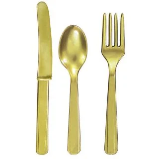 Gold Cutlery Set (24 Pack)