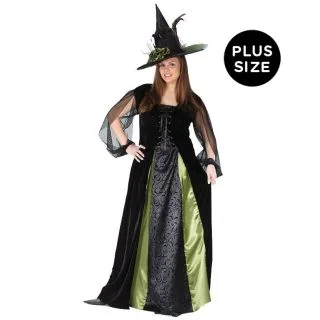 Plus Size Gothic Witch Maiden Costume for Women