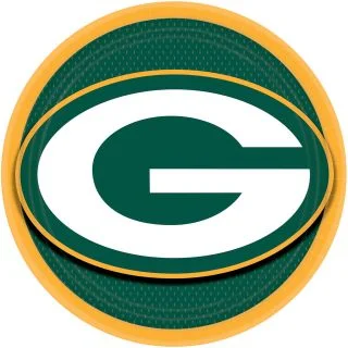 Nfl Green Bay Packers 9" Luncheon Plates (8 Pack)