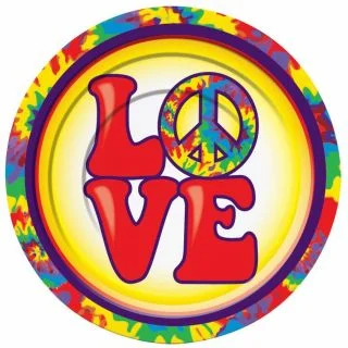 Hippie 7" Cake Plates (8 Pack)