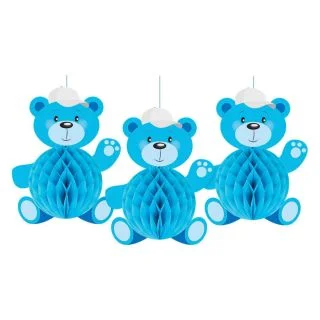 It's A Boy Honeycomb Bears (3)