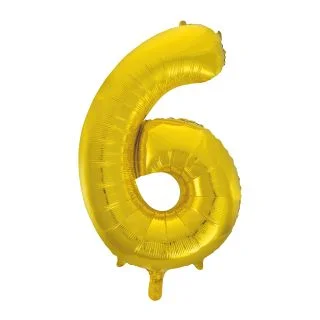 Mylar Gold Number Balloons (Each)