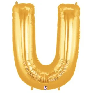 Jumbo 40" Gold Foil Letter Balloon (Each)