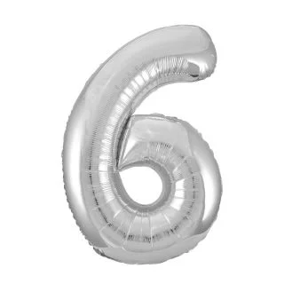 Mylar Silver Number Balloons (each)