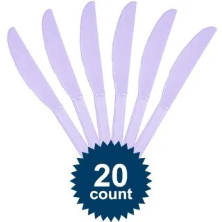 Lavender Plastic Knives