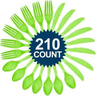 Lime Cutlery Set - Value Pack