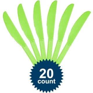 Lime Plastic Knives