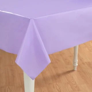 Lavender Plastic Tablecover 54"-108"