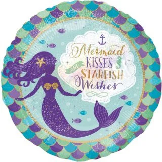 Mermaid Wishes 18" Balloon (1)