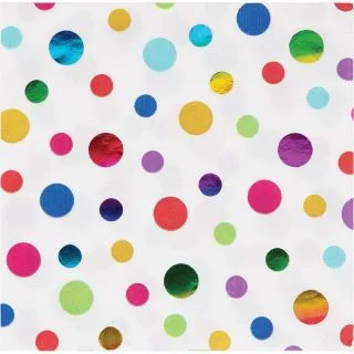 Metallic Rainbow Beverage Napkin (16)