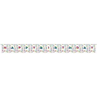 Metallic Rainbow DIY Happy Birthday Pennant Banner