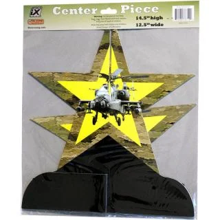 Military Camo Apache Helicopter Party Centerpiece (1)