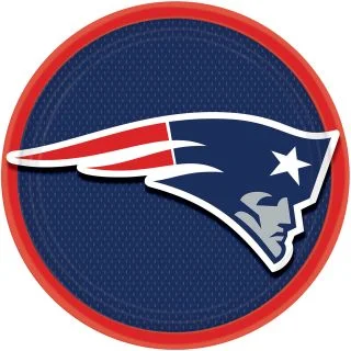 NFL New England Patriots 9" Luncheon Plates (8 Pack)