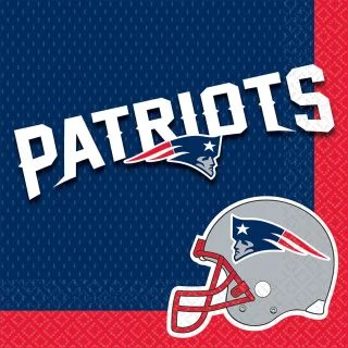NFL New England Patriots Luncheon Napkins (16 Pack)