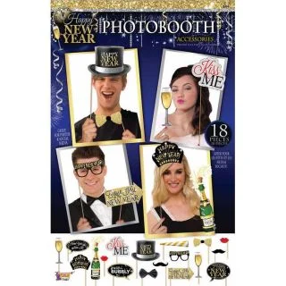 Happy New Year Party Backdrop