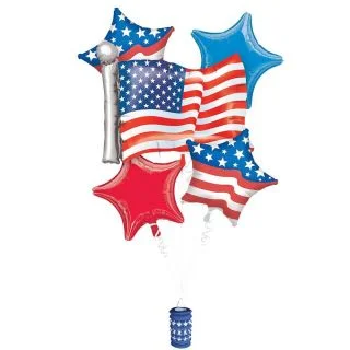 Patriotic Balloon Bouquet (5 Count)
