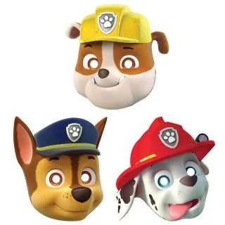 Paw Patrol Paper Mask Favors (8 Pack)