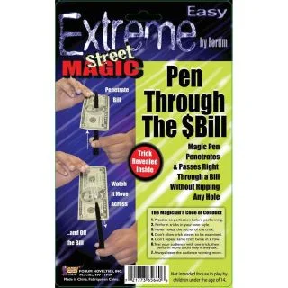 Pen Through Dollar Bill Magic Trick (Each)