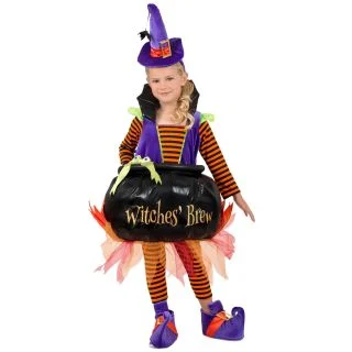 Cauldron Witch Girl's Costume