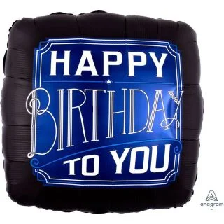 Happy Birthday Man 28" Jumbo Foil Balloon