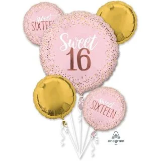 Sixteen Blush Balloon Bouquet