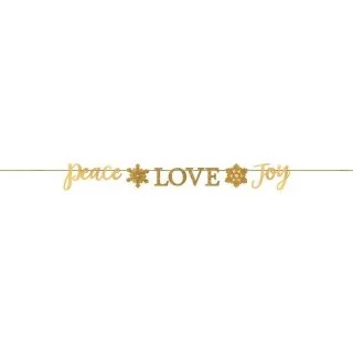 Peace Love Joy Holiday Banner
