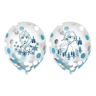 Frozen 2 12" Latex Confetti Balloons (6ct)