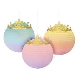 Once Upon A Time Crowned Hanging Paper Lanterns