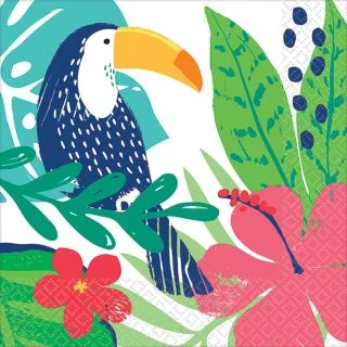 Tropical Jungle Beverage Napkins (36)