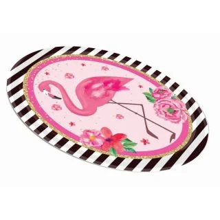 Flamingo Oval Paper Platter (8)