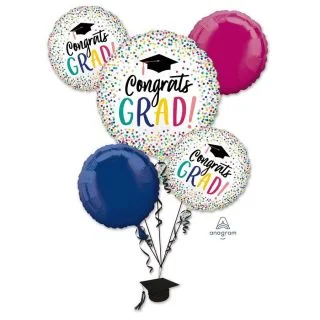 Yay Grad Foil Balloon Bouquet