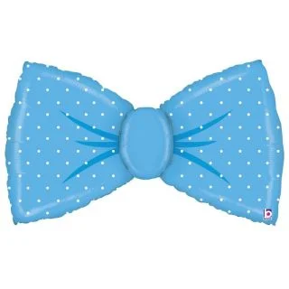 Blue Bowtie 42" Foil Balloon