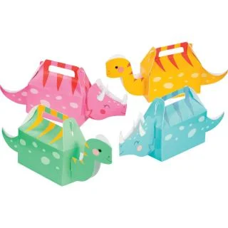 Girls Dino-Roar 3D Treat Boxes, Assorted Colors
