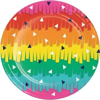 Fiesta Fun Grad Dessert Plates (8)