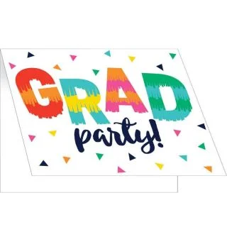 Fiesta Fun Grad Folded Invitations (8)