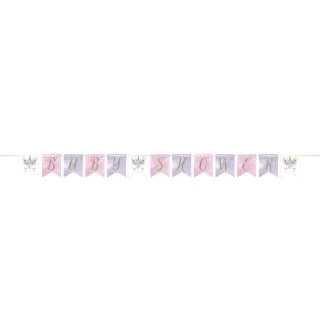 Unicorn Baby Shower Ribbon Banner