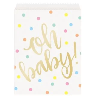 Oh Baby Gold Favor Bags (8)