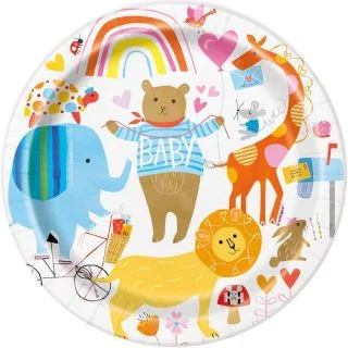 Zoo Baby 7" Dessert Plate (8)