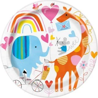 Zoo Baby 9" Lunch Plate (8)