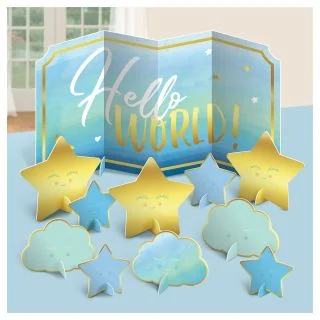 Hello World Boy Table Centerpiece Decoration Kit