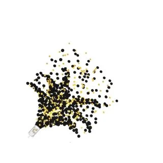 Black and Gold ush Up Confetti Poppers (8 Pack)