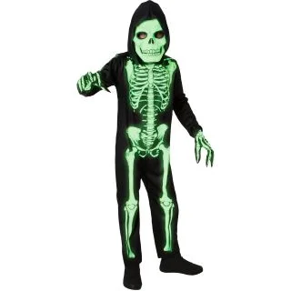 Glow in the Dark Skeleton Child Costume