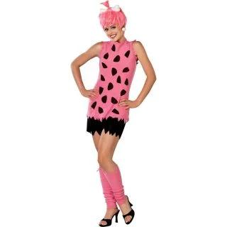 Flintstones Pebbles Adult Couple Costume