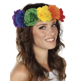 Rainbow Flower Headband