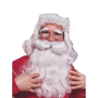 Jolly Santa Wig and Beard Set