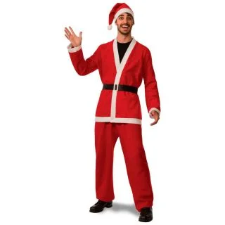 Santa Lounge Flannel Adult Suit