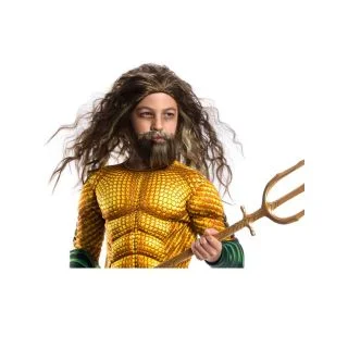 Aquaman Beard And Wig Accessory Set Boys