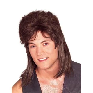 Brown Mullet Wig For Women