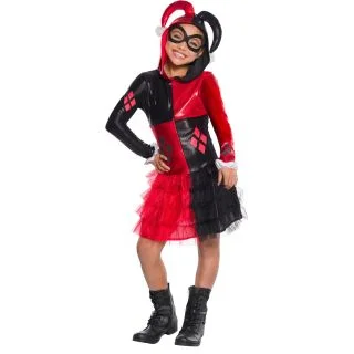 Harley Quinn Girls Hoodie Dress
