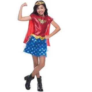 Wonder Woman Sequin Costume for Kids